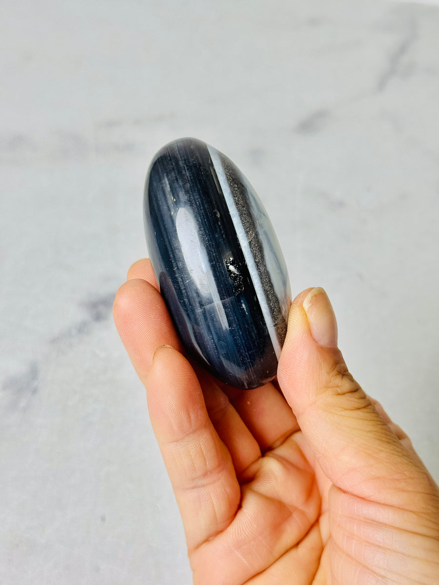 Indian Blue Opal Shiva Carving