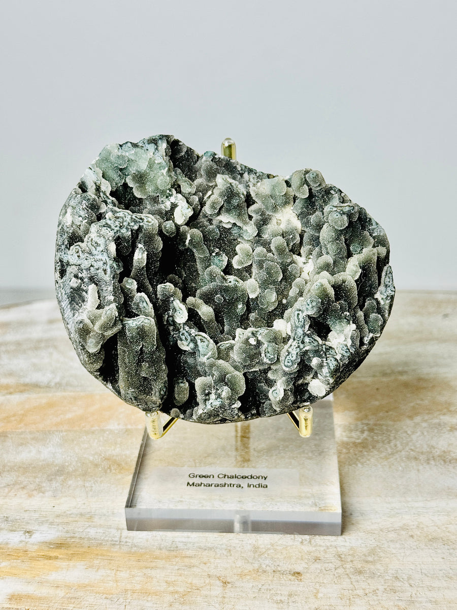 Green Chalcedony from Maharashtra, India