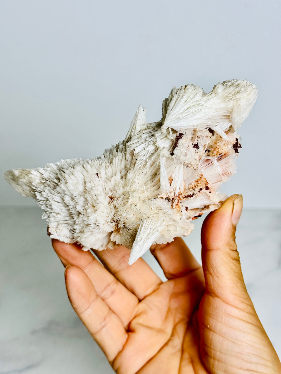 Scolecite with Pink Chalcedony