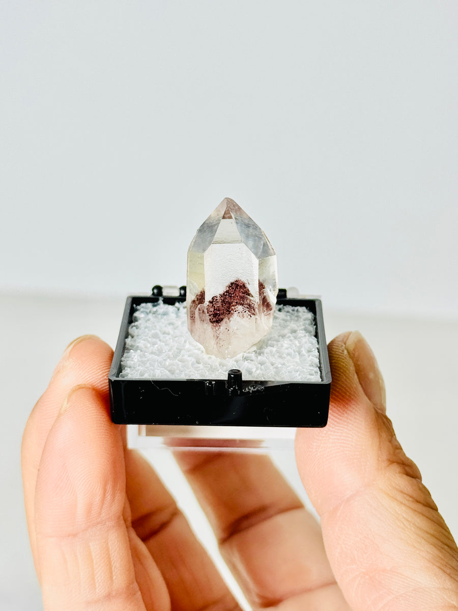 Hematite Phantom Quartz from India