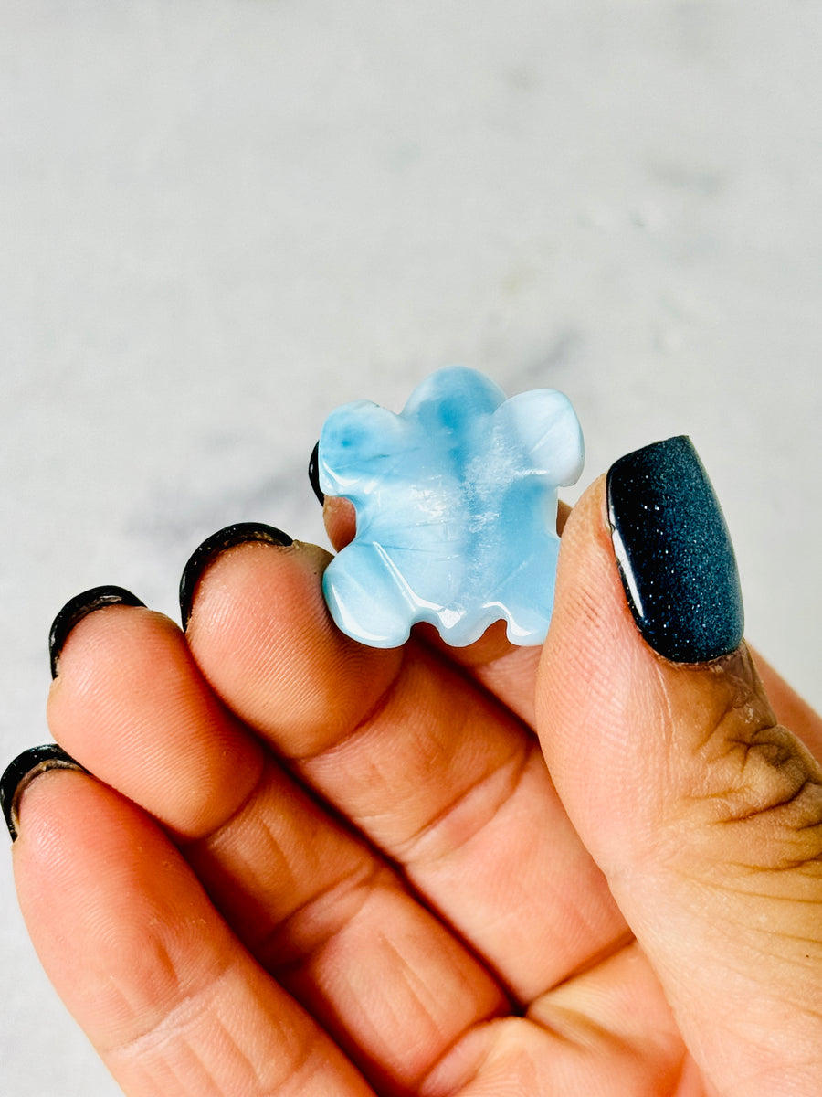 High Quality Larimar Turtle Carving
