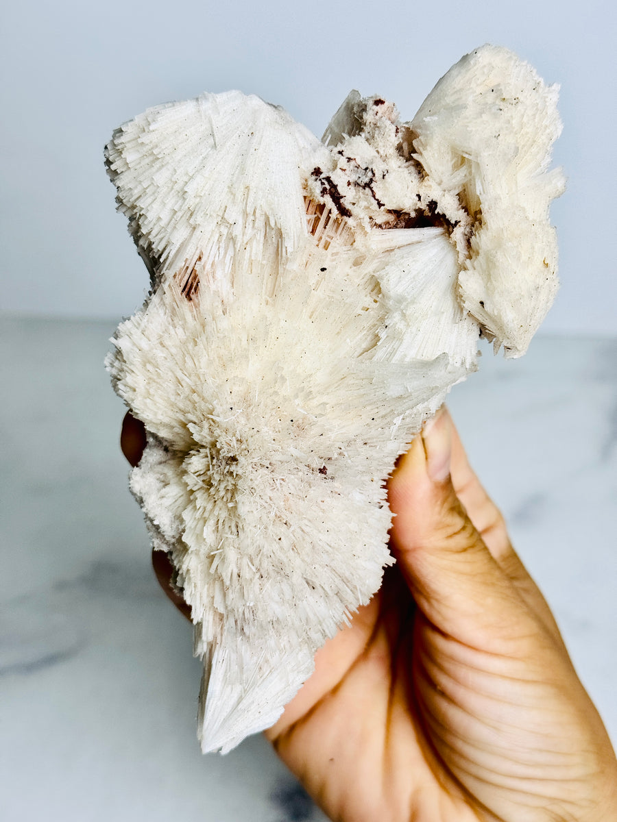 Scolecite with Pink Chalcedony