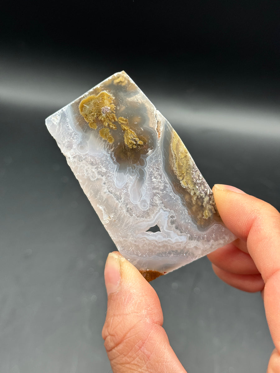 Small Scenic Moss Agate Slab