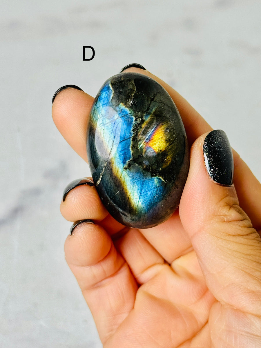 High Quality Labradorite Palm Stone