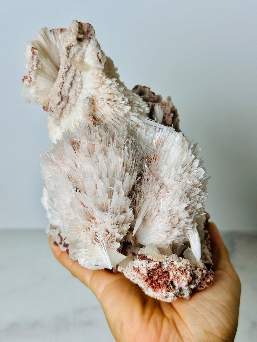 Scolecite with Pink Chalcedony