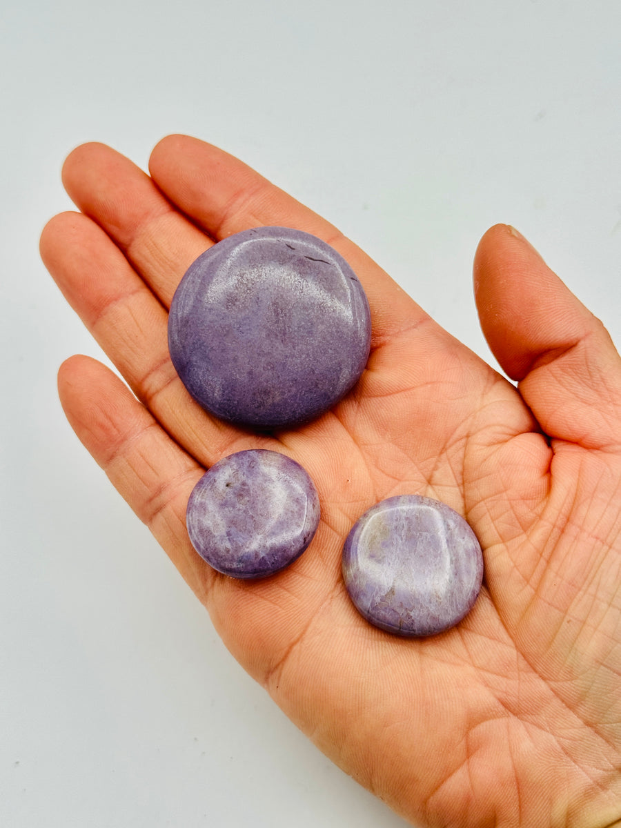 Lavender Jade Flat Stone