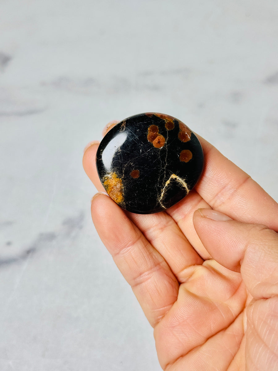 Peanut Obsidian Flat Stone