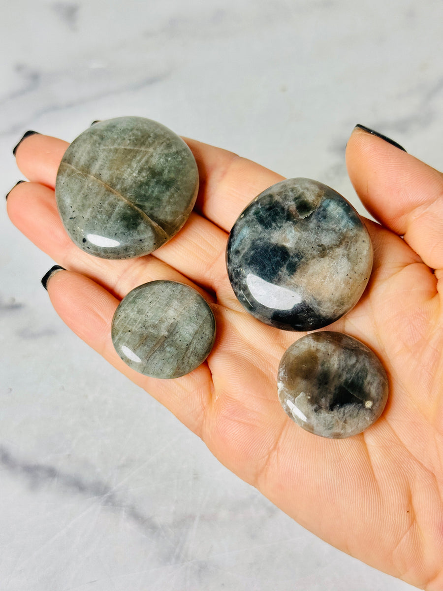 Polarity Moonstone Flat Stone