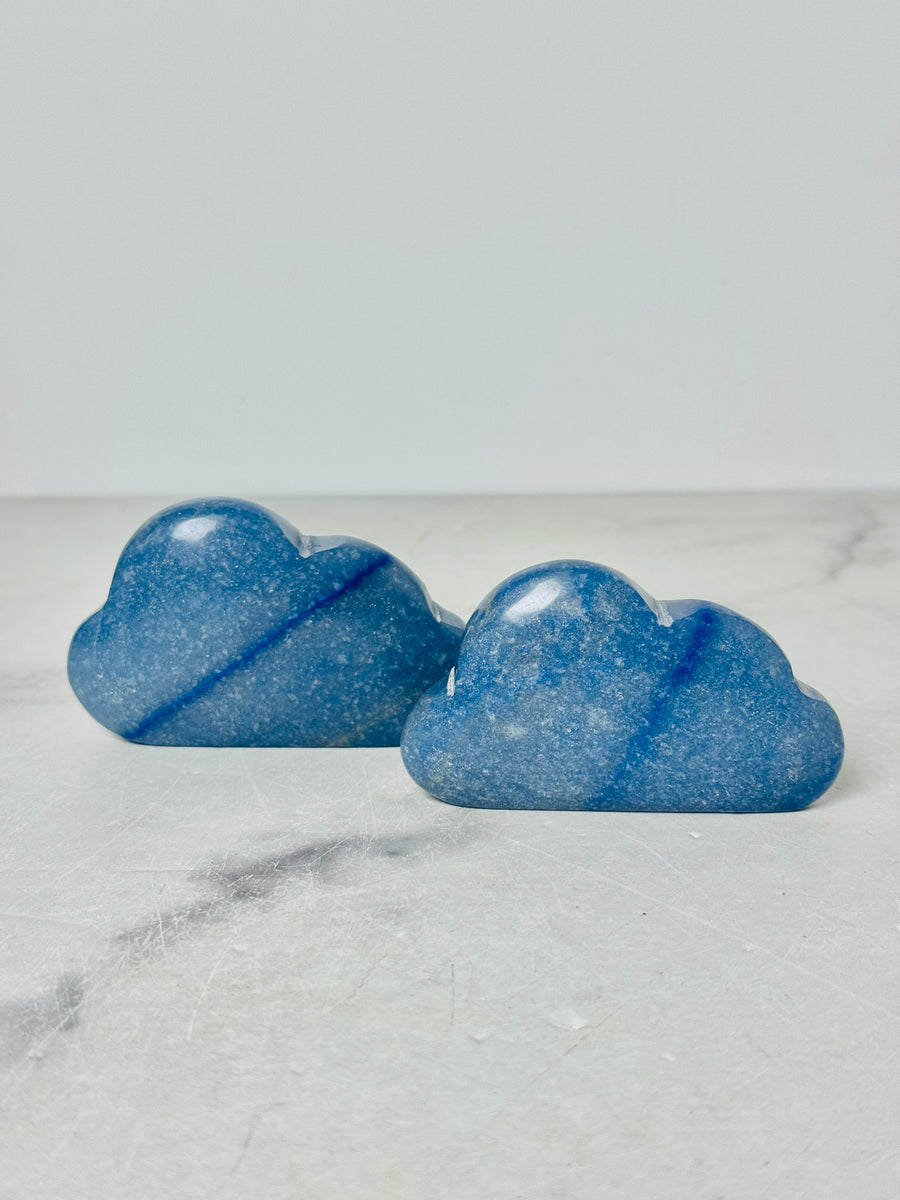 Blue Aventurine Cloud Carving
