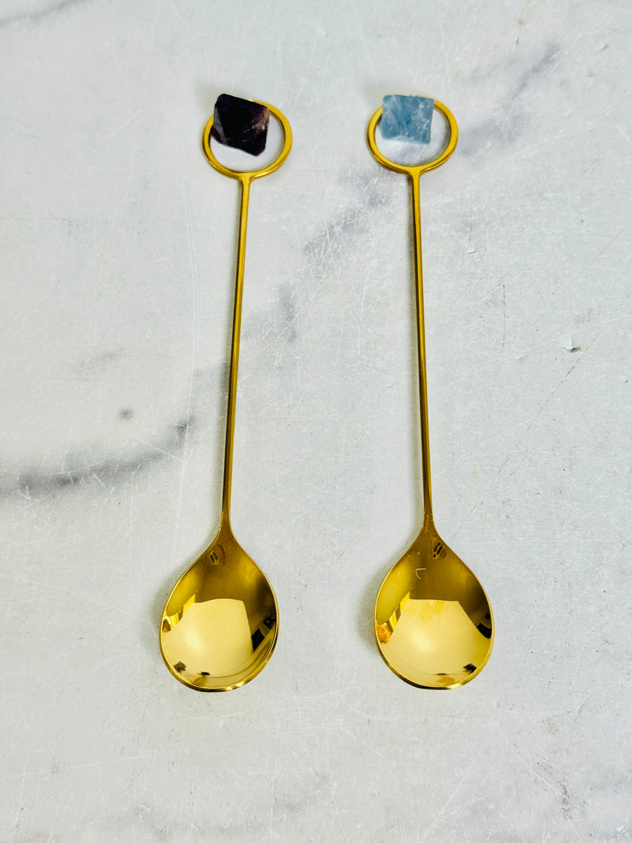 Fluorite Crystal Spoon