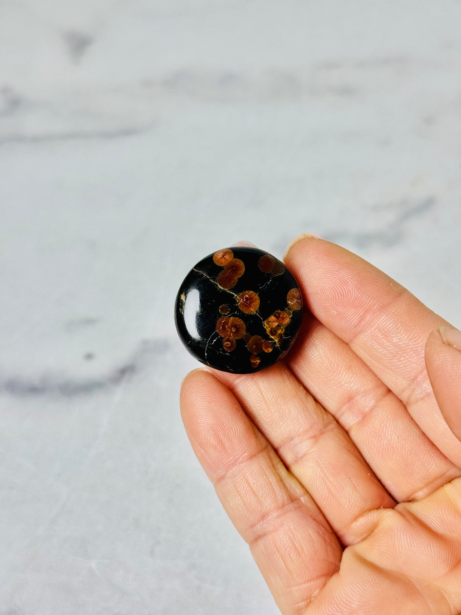 Peanut Obsidian Flat Stone
