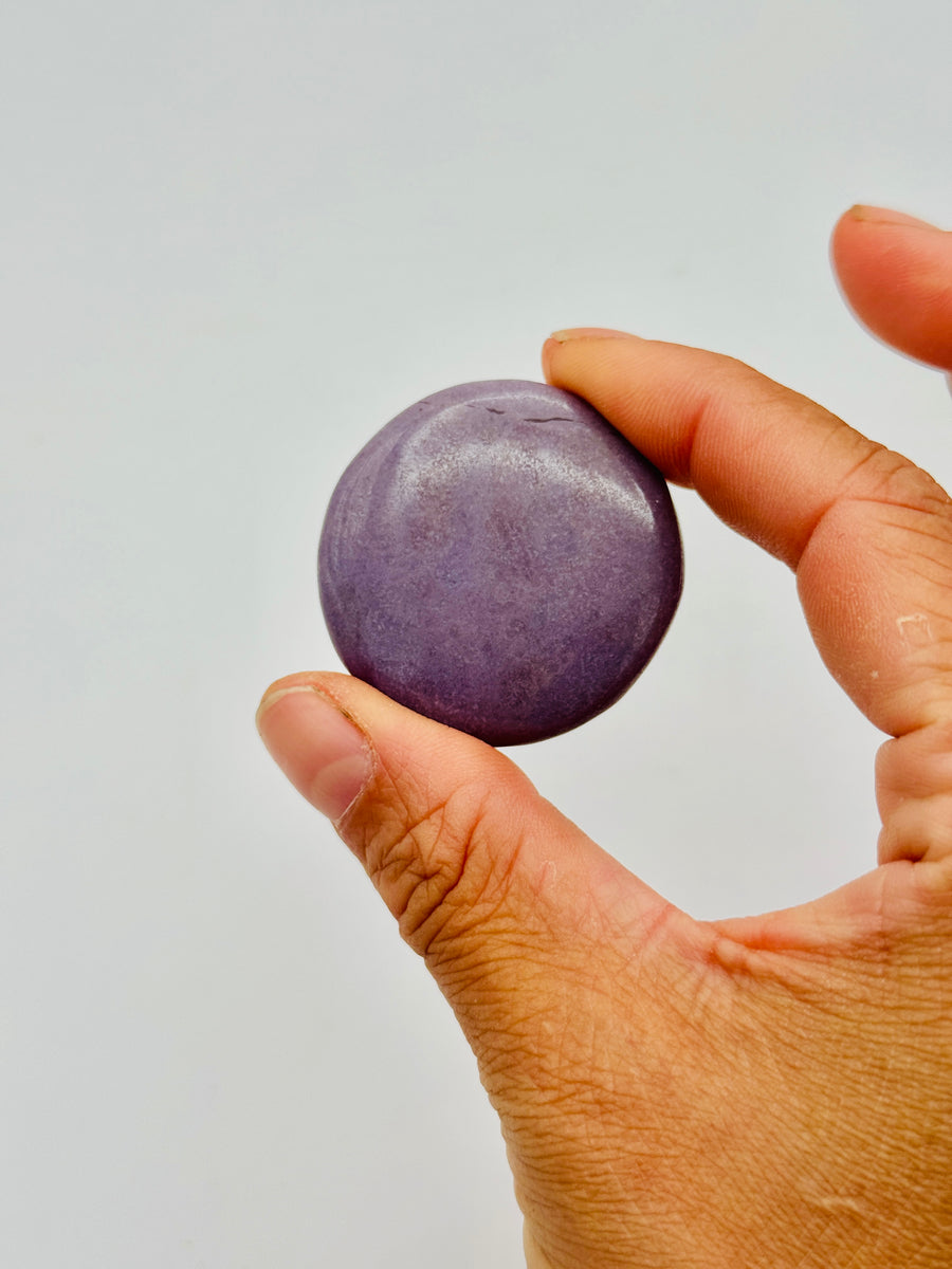 Lavender Jade Flat Stone