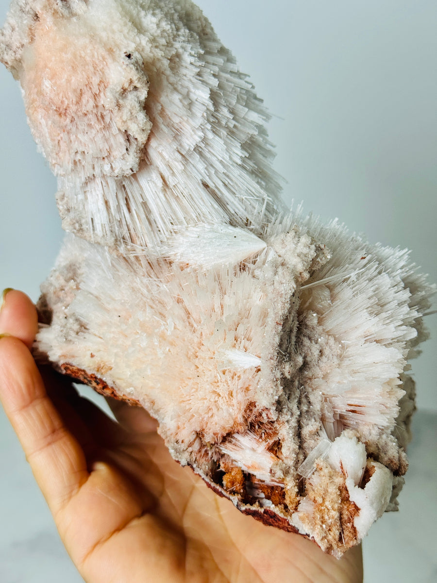 Scolecite with Pink Chalcedony