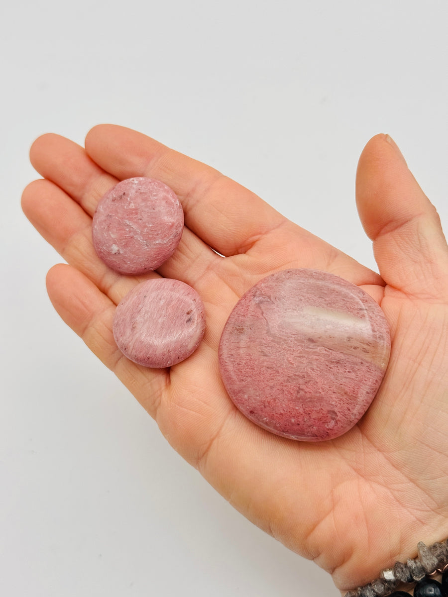 Pink Petrified Wood Flat Stone