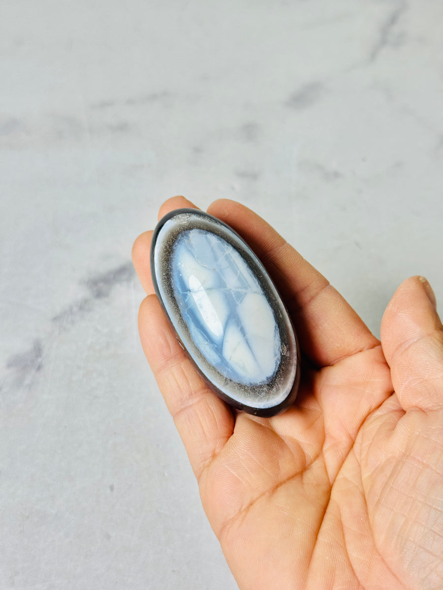 Indian Blue Opal Shiva Carving