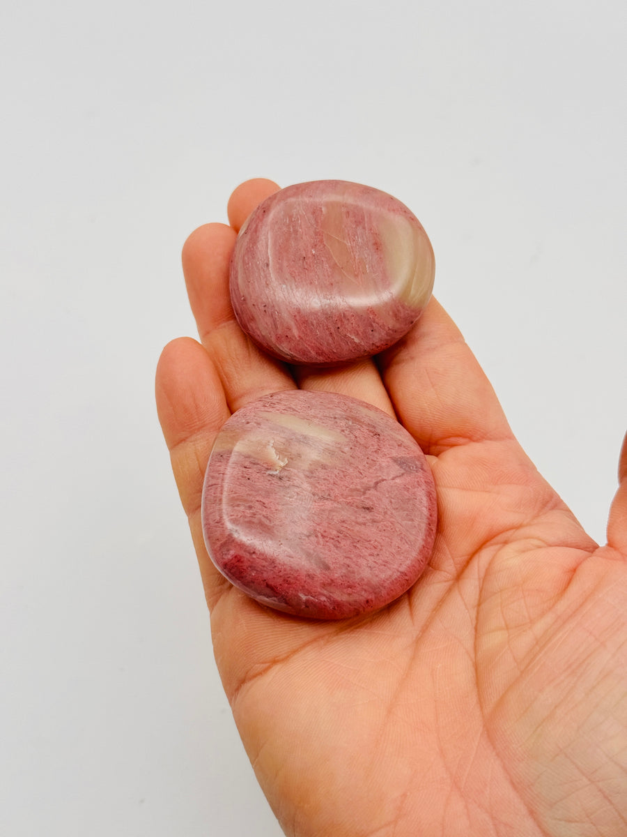 Pink Petrified Wood Flat Stone