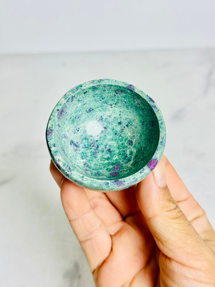 Ruby Fuchite Bowl Carving