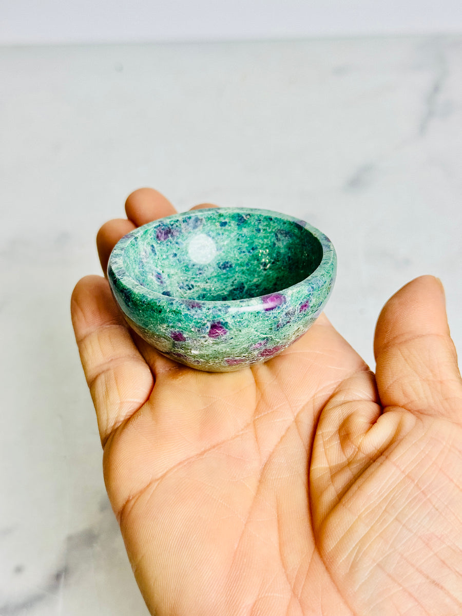 Ruby Fuchite Bowl Carving