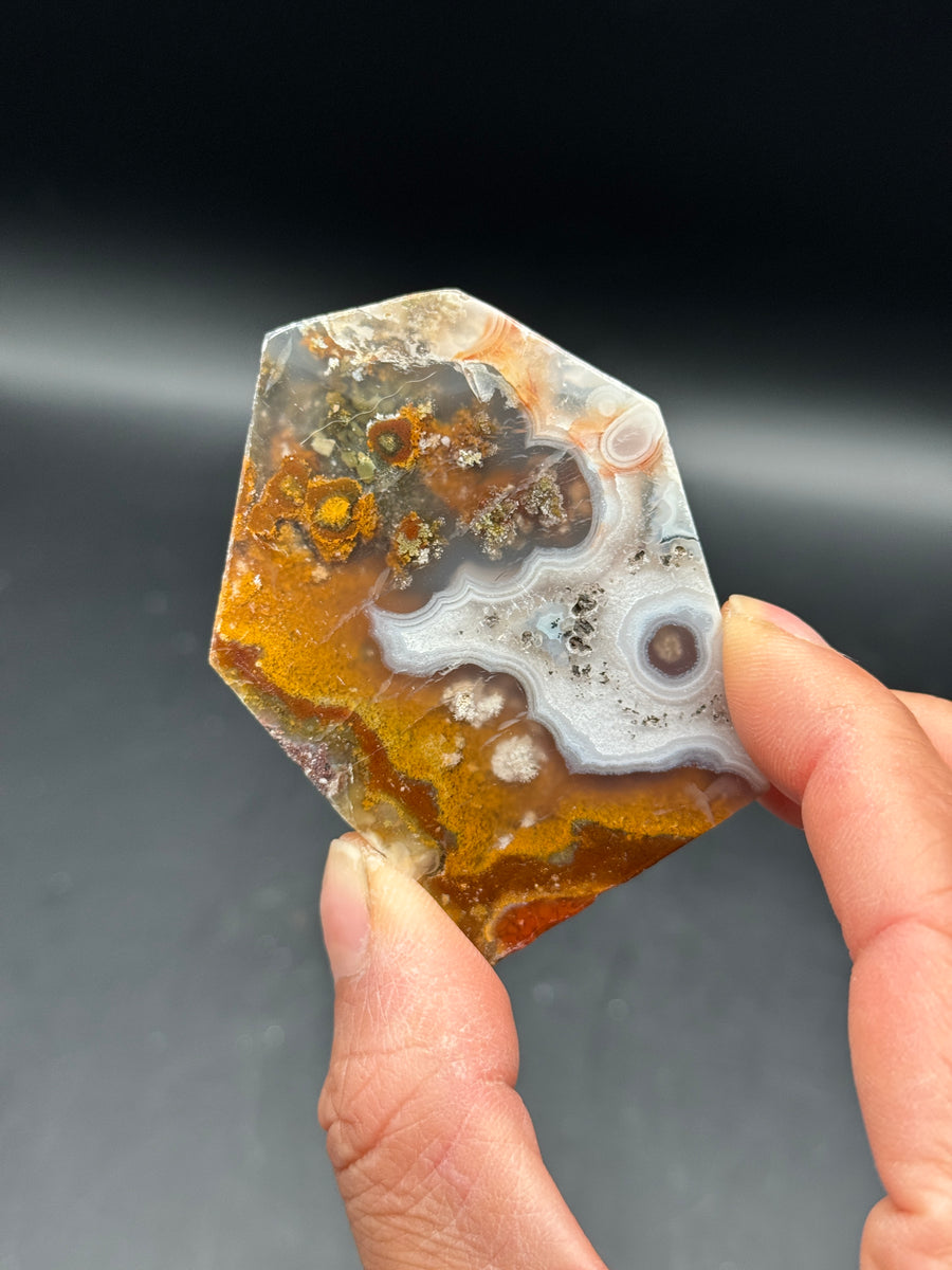 Small Scenic Moss Agate Slab