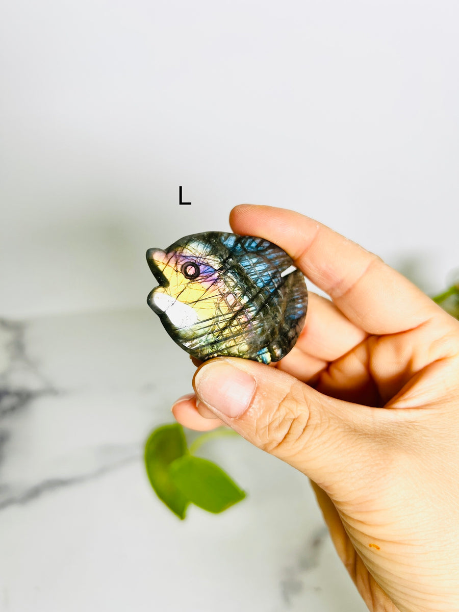 Labradorite Fish Carving