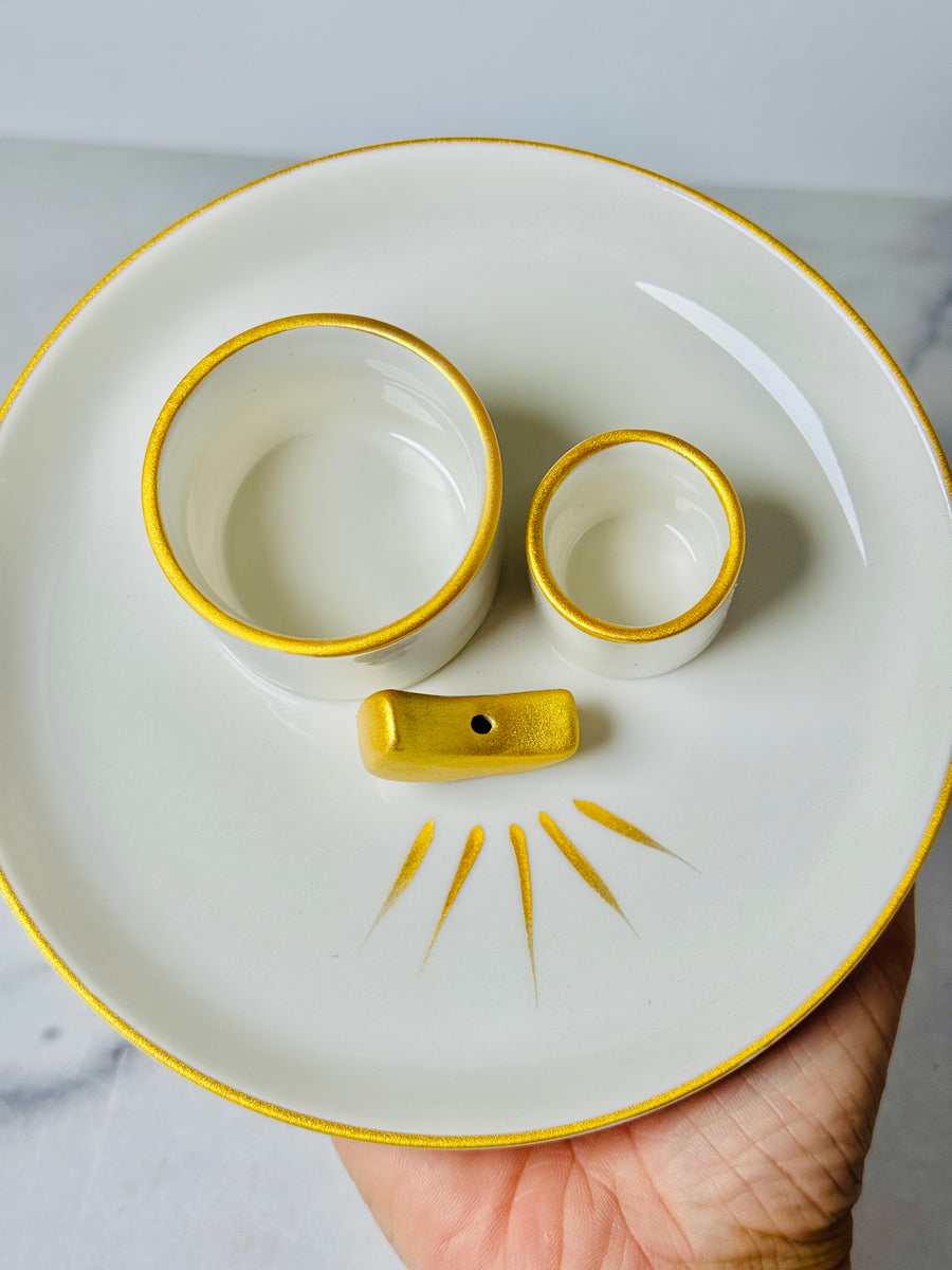Altar Plate for Incense, Palo Santo and Sage