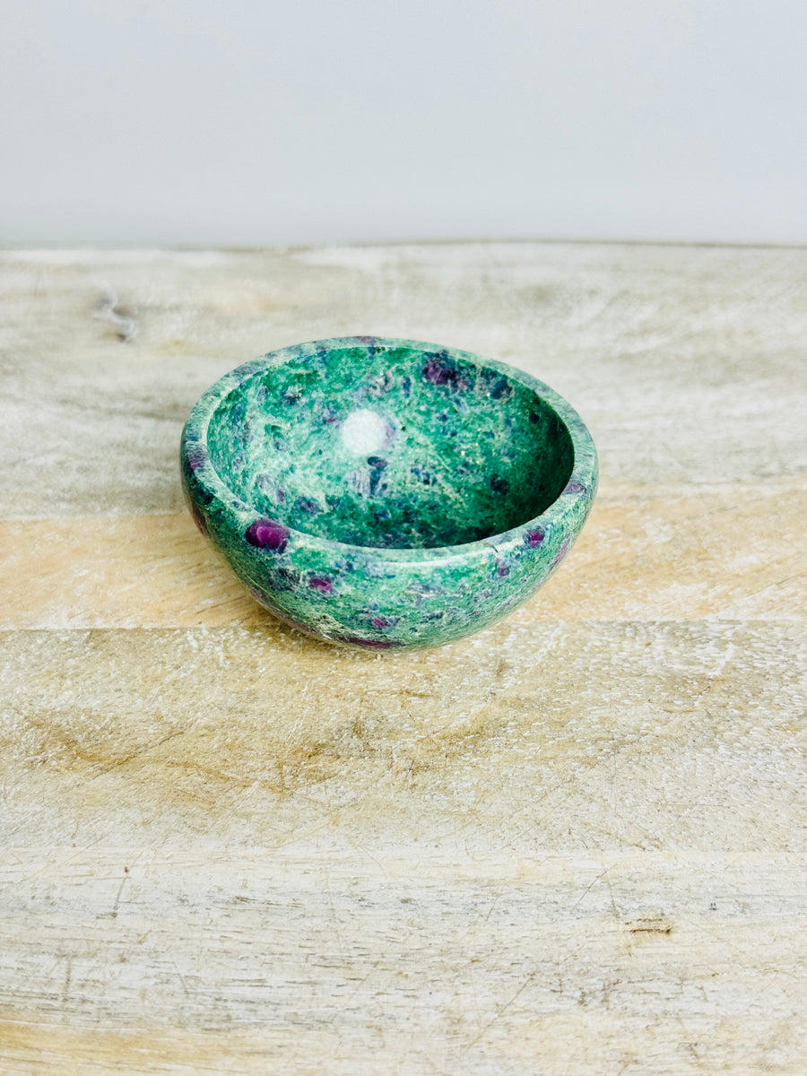 Ruby Fuchite Bowl Carving