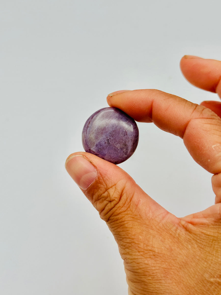 Lavender Jade Flat Stone