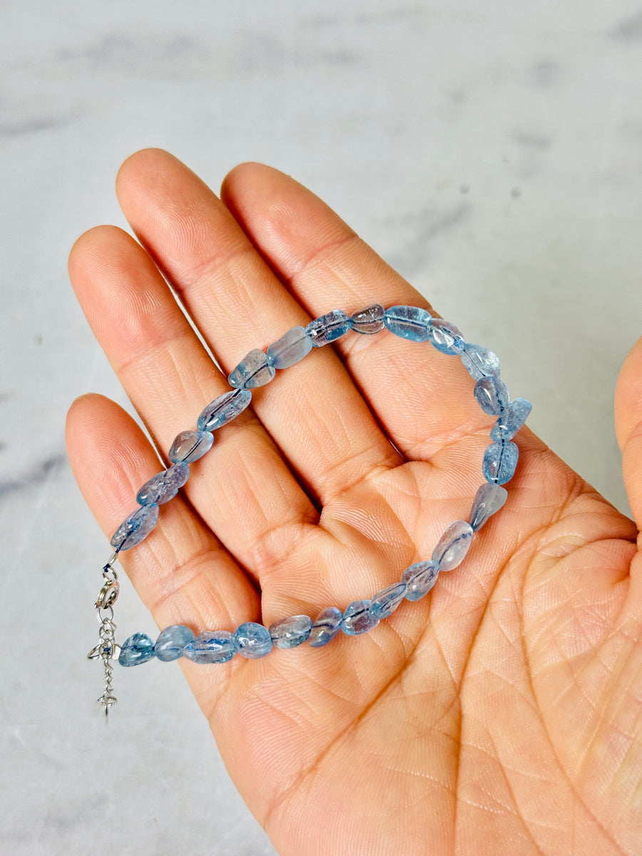 Aquamarine Freeform Bracelet