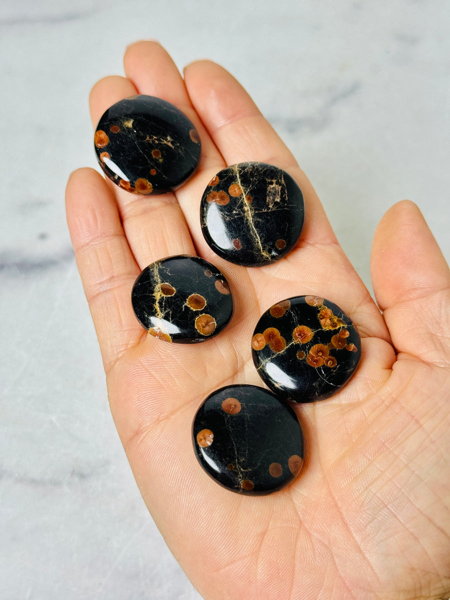 Peanut Obsidian Flat Stone