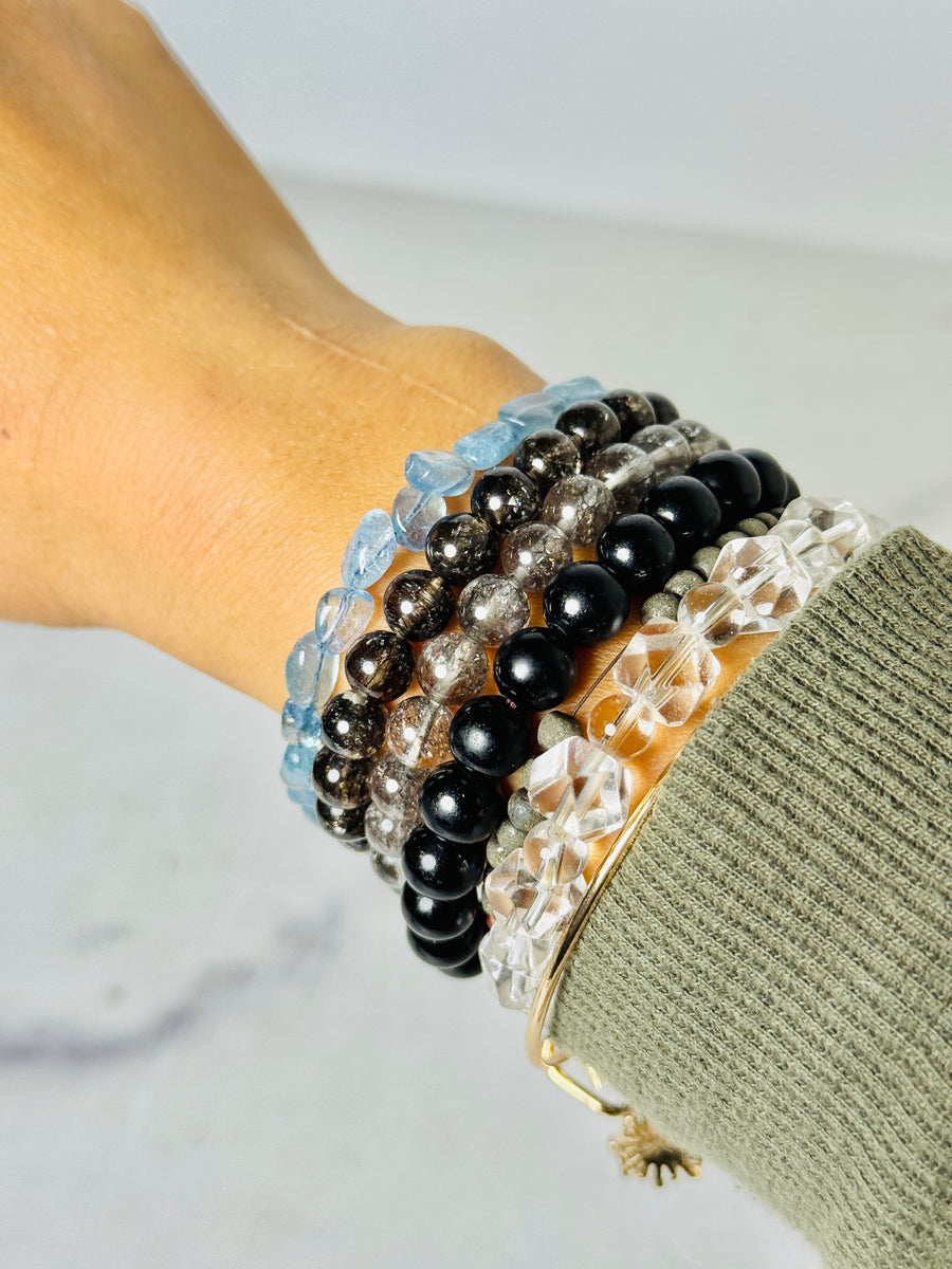 Aquamarine Freeform Bracelet