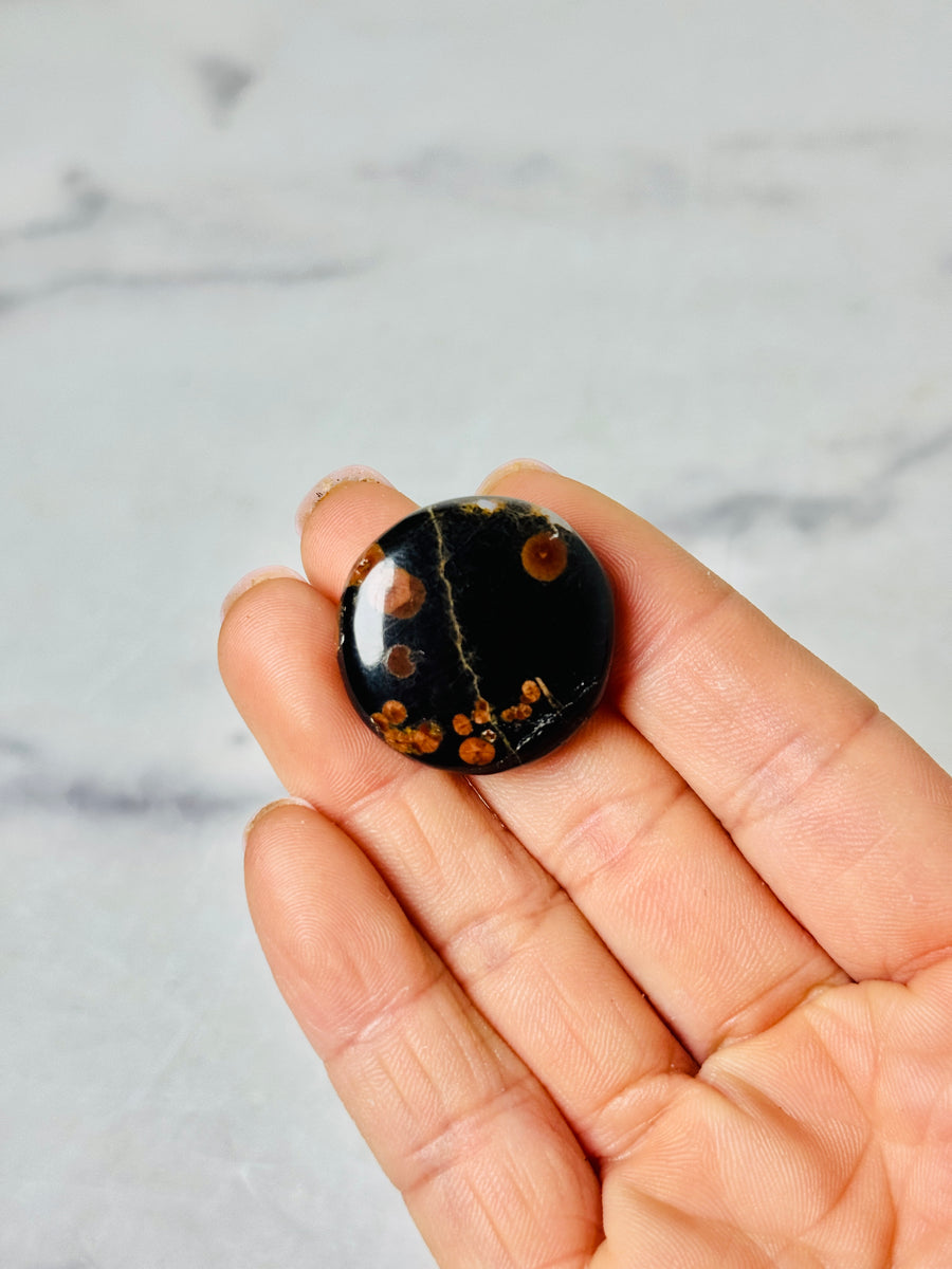 Peanut Obsidian Flat Stone