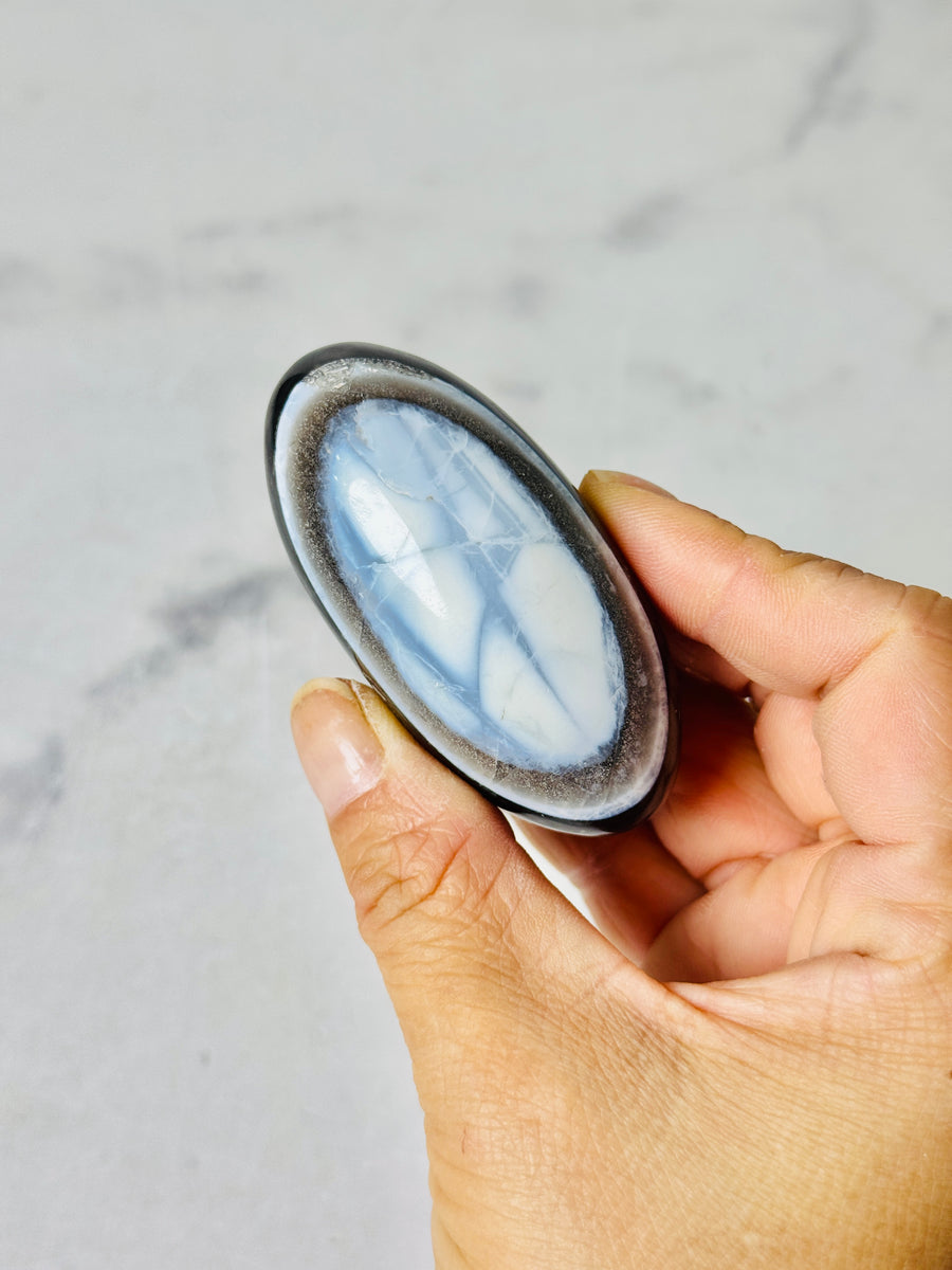 Indian Blue Opal Shiva Carving