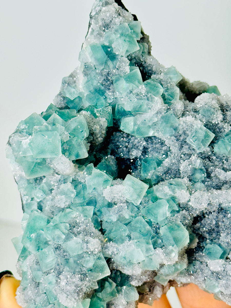 Green Octahedral Fluorite from Gutian Mine, Fujian, China