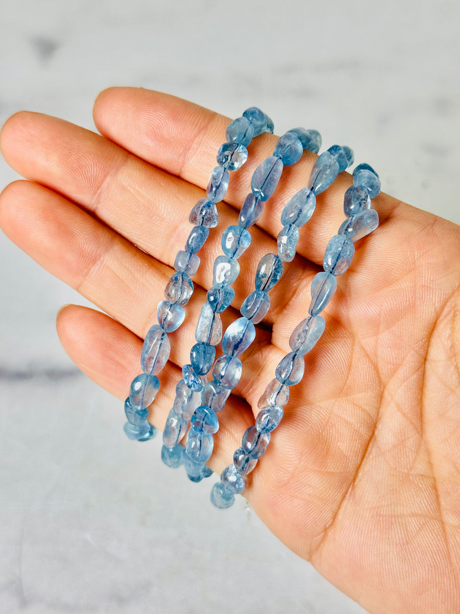 Aquamarine Freeform Bracelet