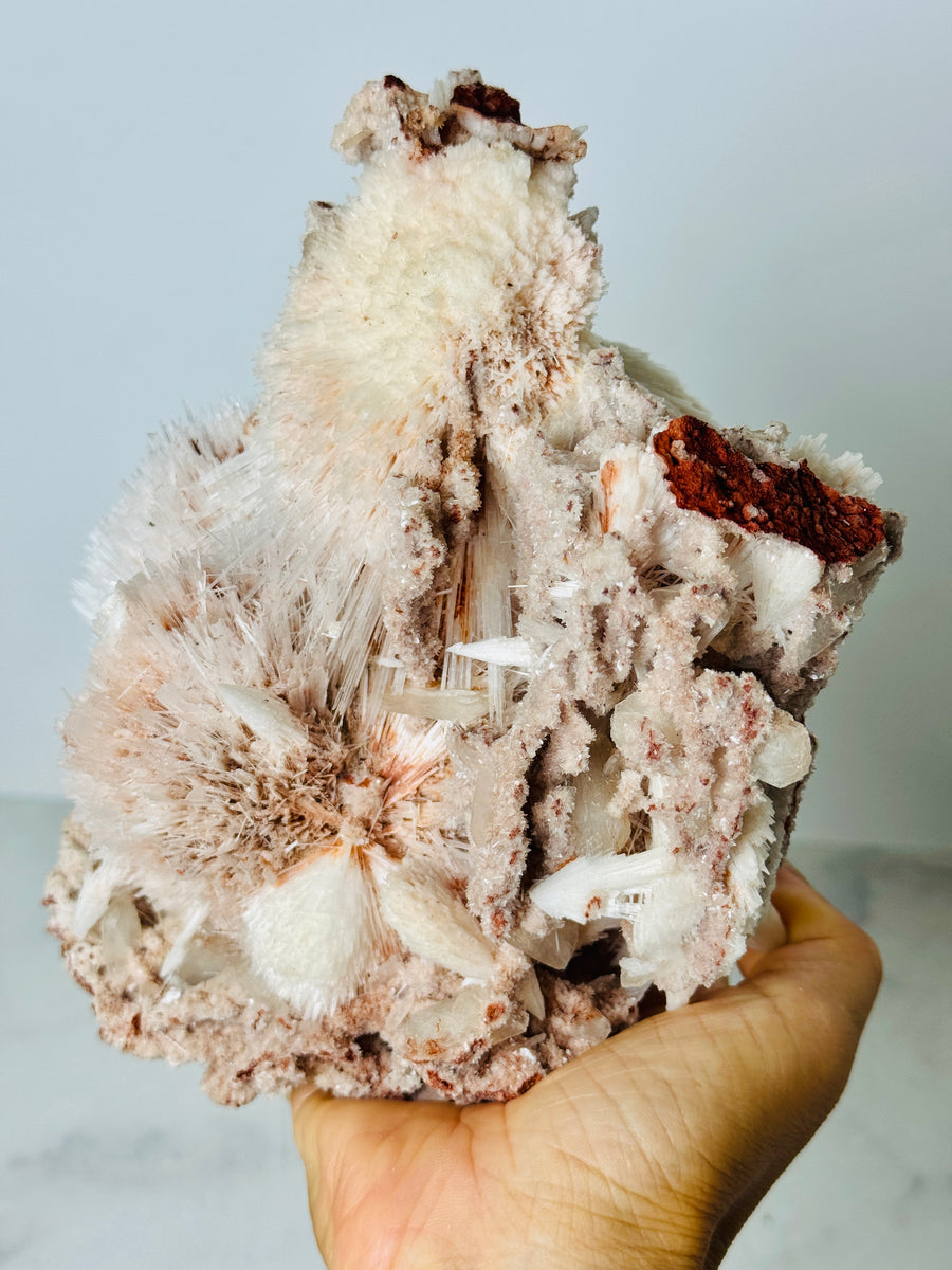 Scolecite with Pink Chalcedony