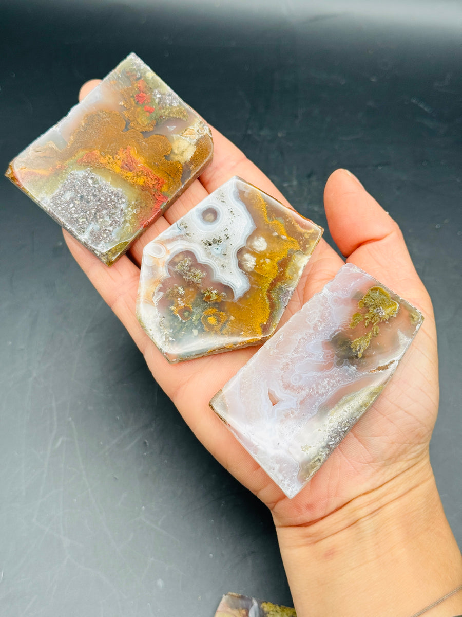 Small Scenic Moss Agate Slab