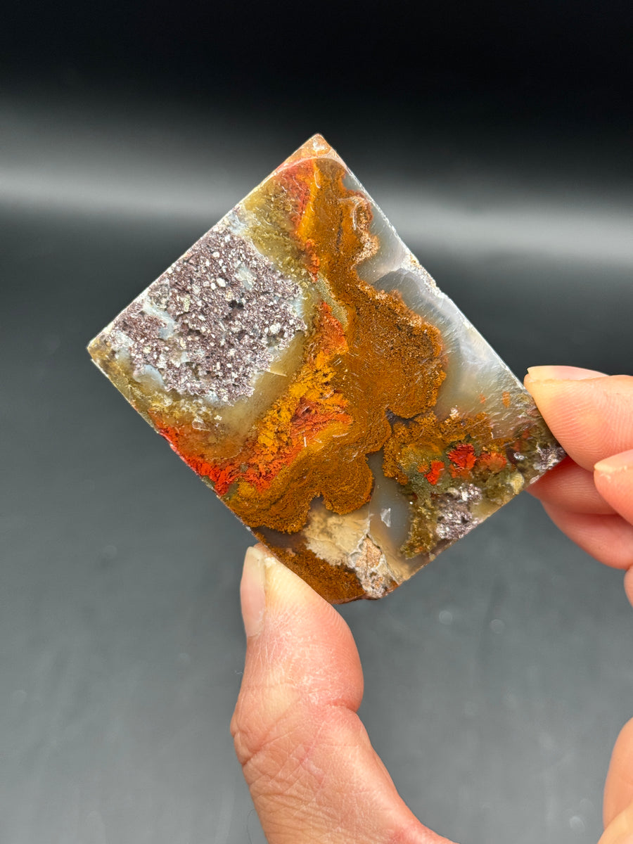 Small Scenic Moss Agate Slab