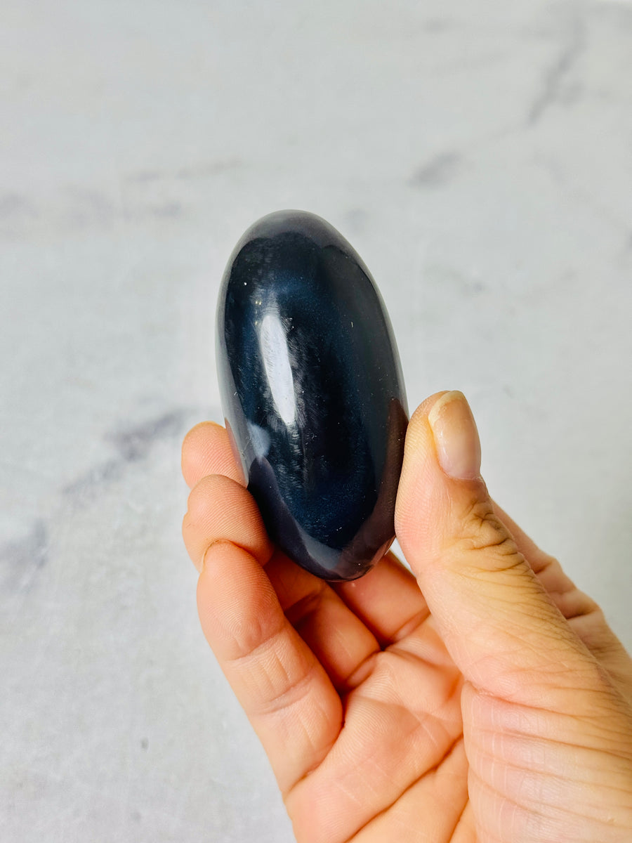 Indian Blue Opal Shiva Carving