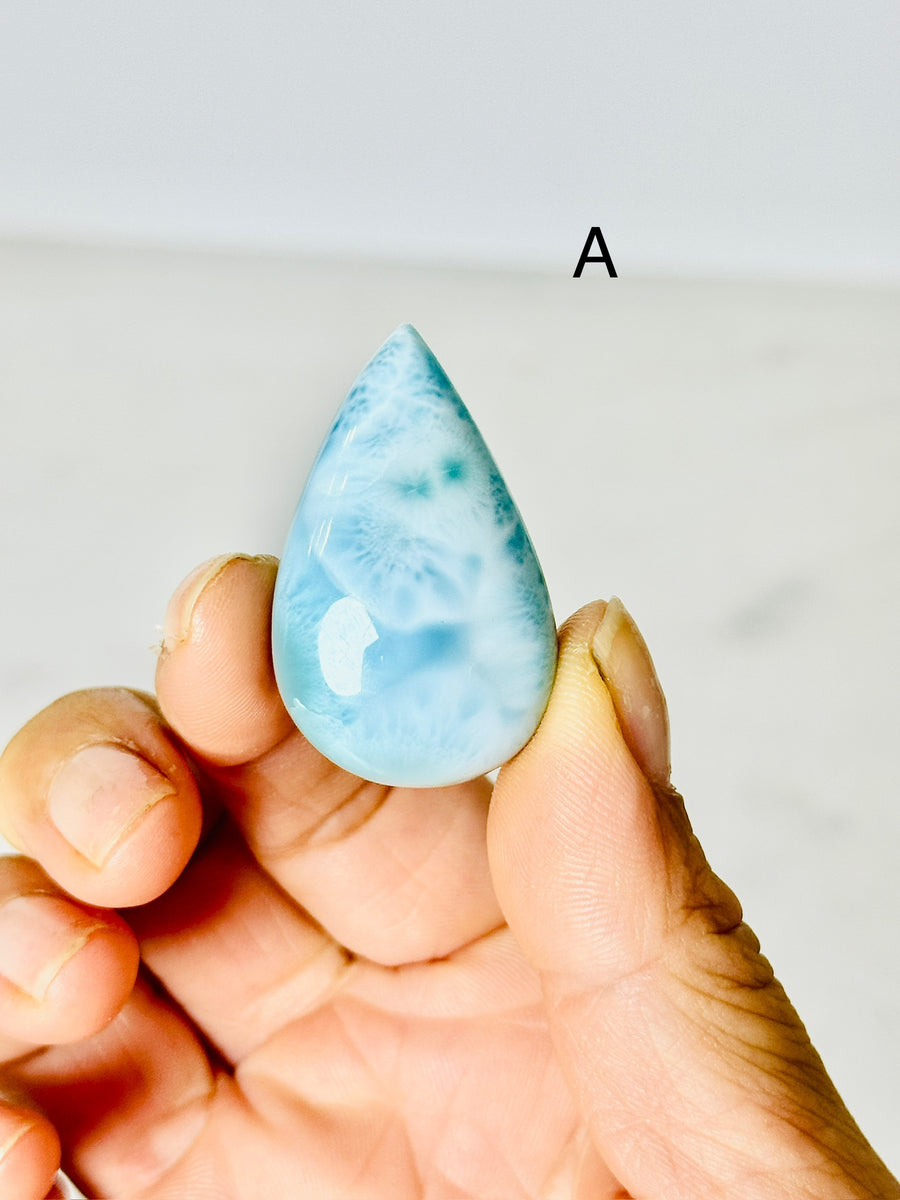 Larimar Carving