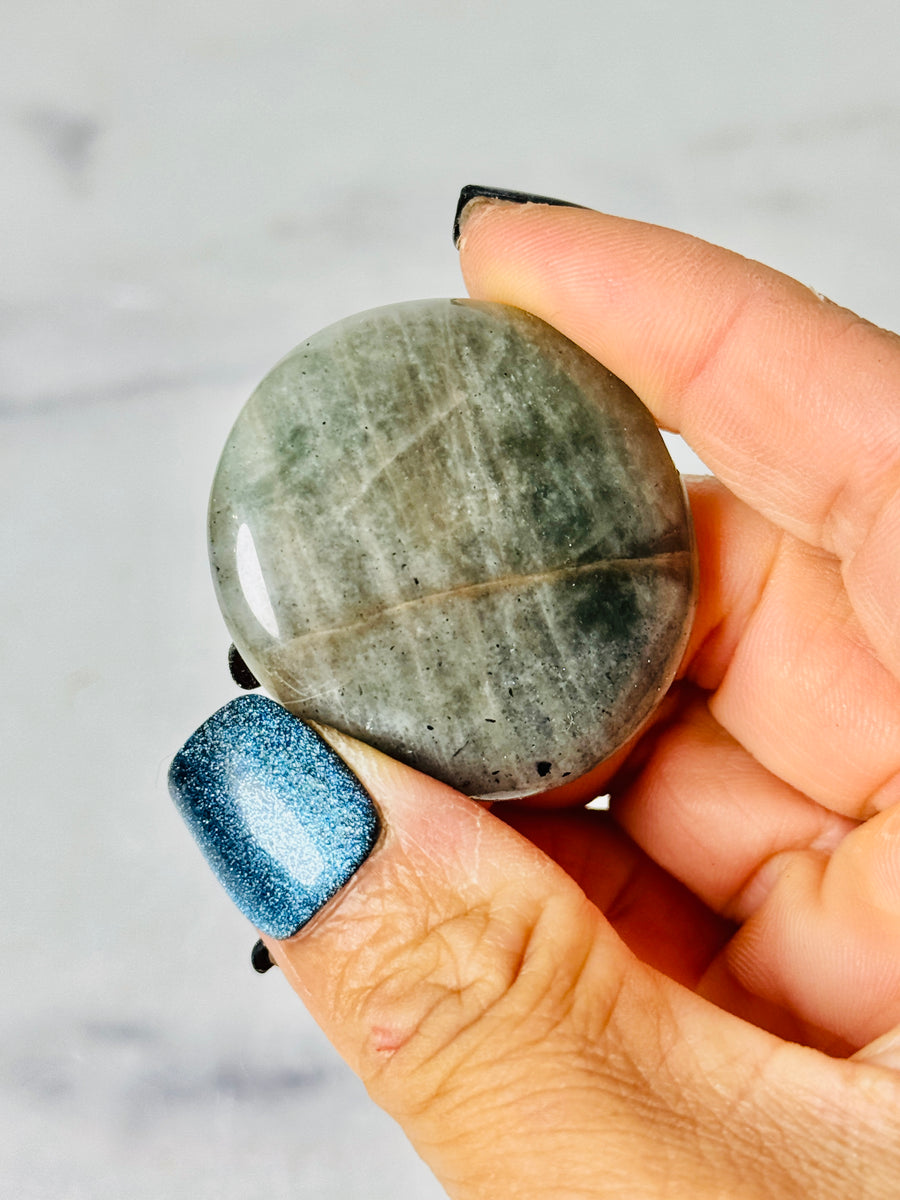 Polarity Moonstone Flat Stone