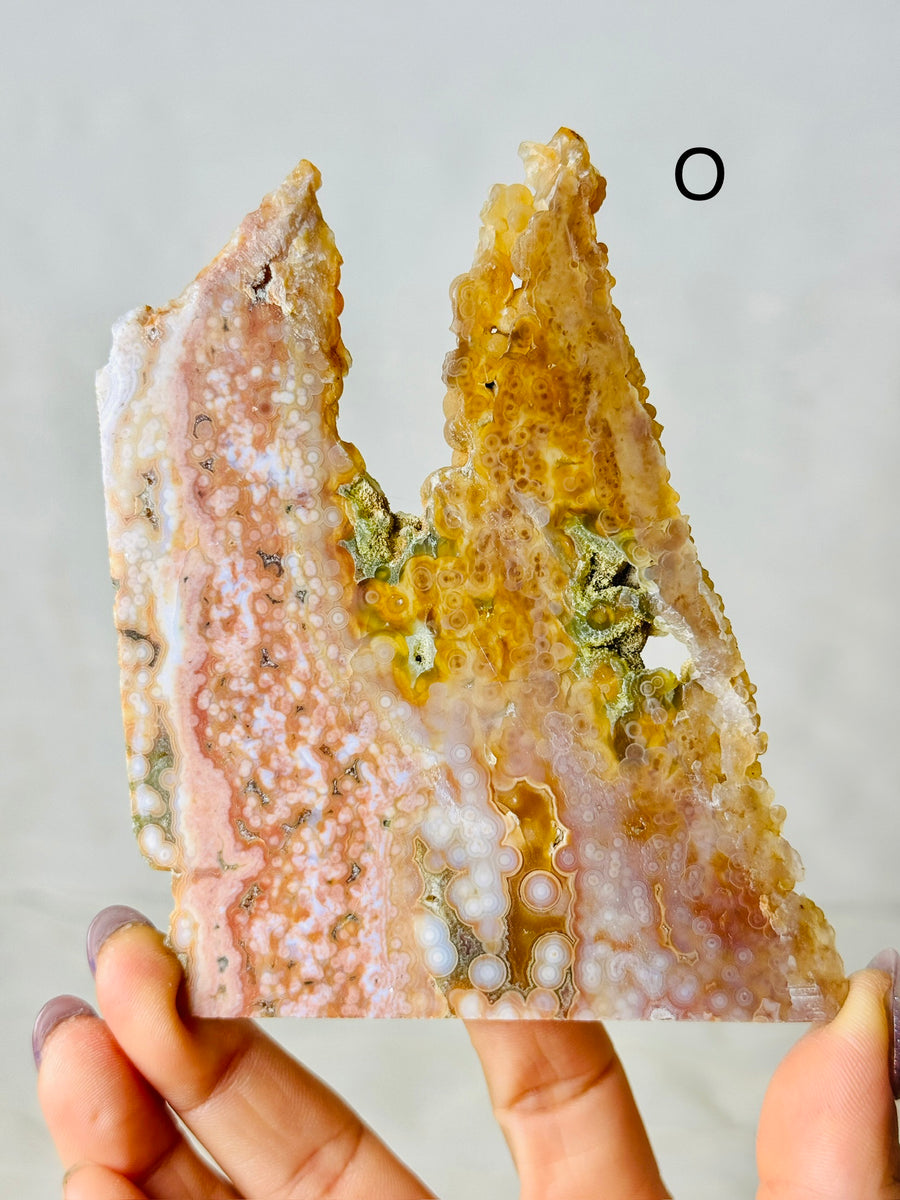 8th Vein Ocean Jasper Slab – Lucky Moon Crystal Bar