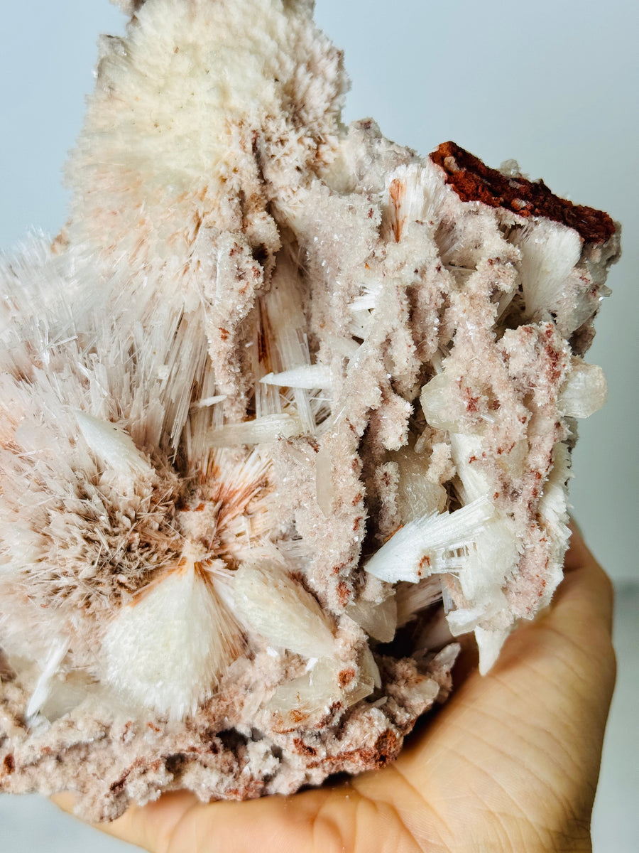 Scolecite with Pink Chalcedony