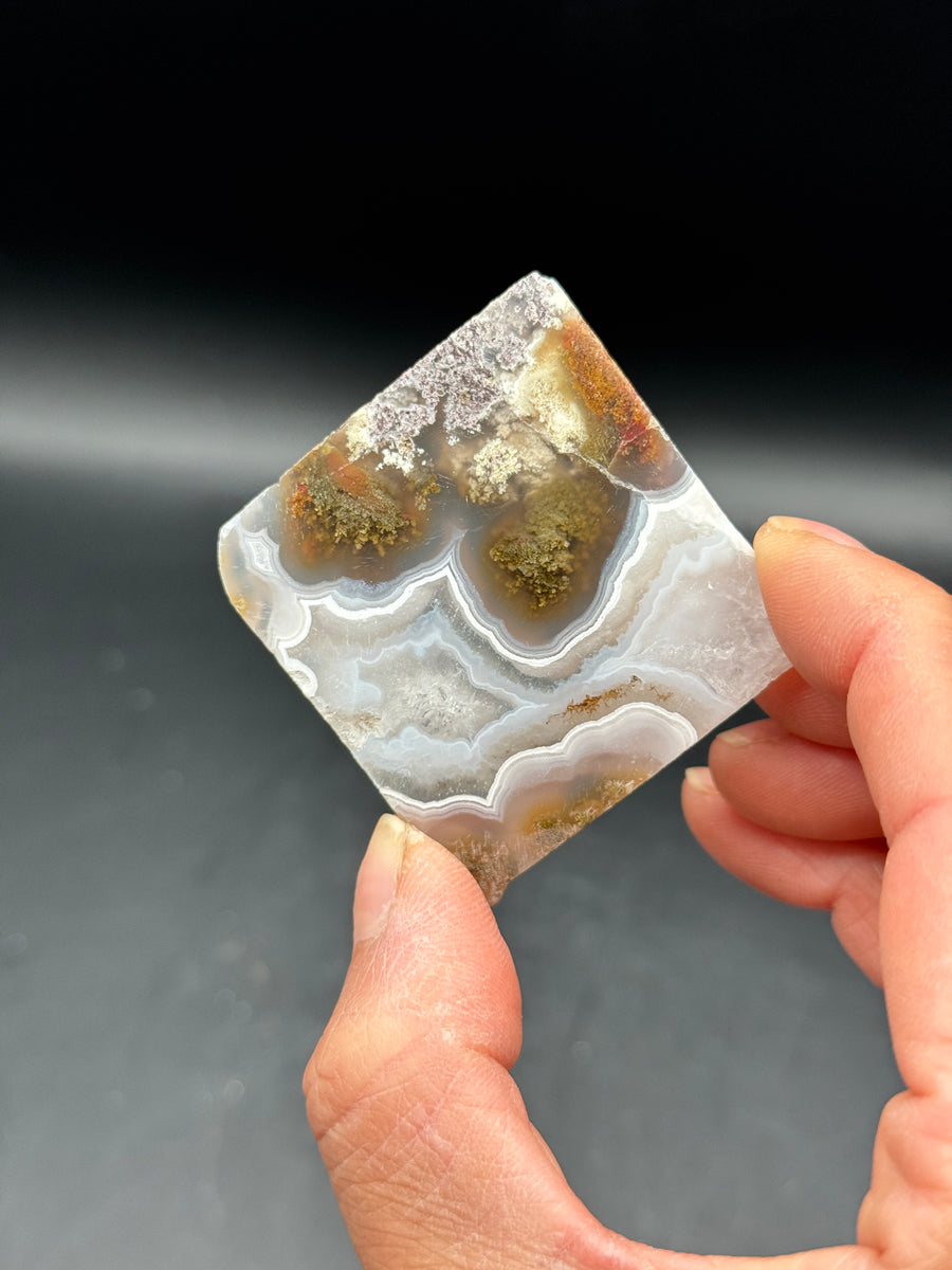 Small Scenic Moss Agate Slab