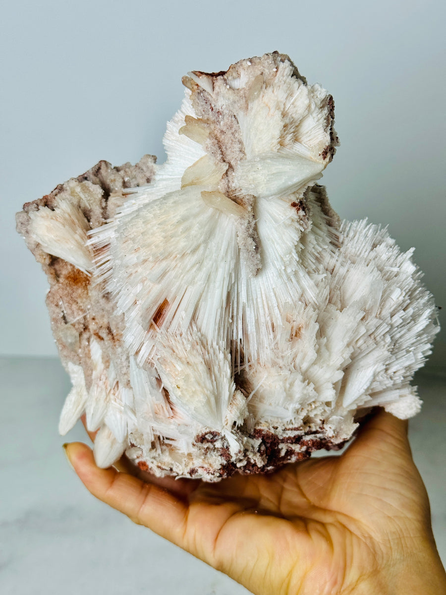 Scolecite with Pink Chalcedony