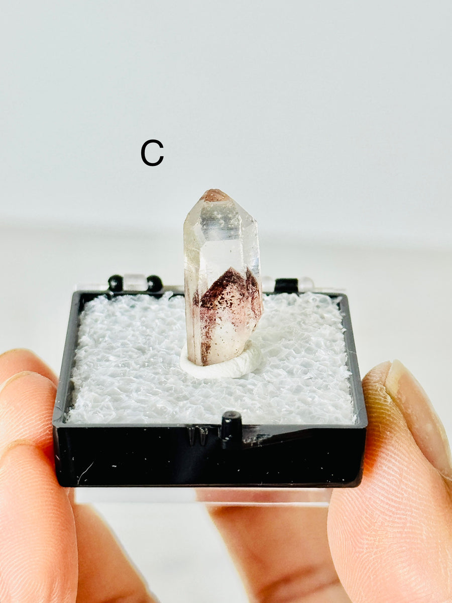 Hematite Phantom Quartz from India