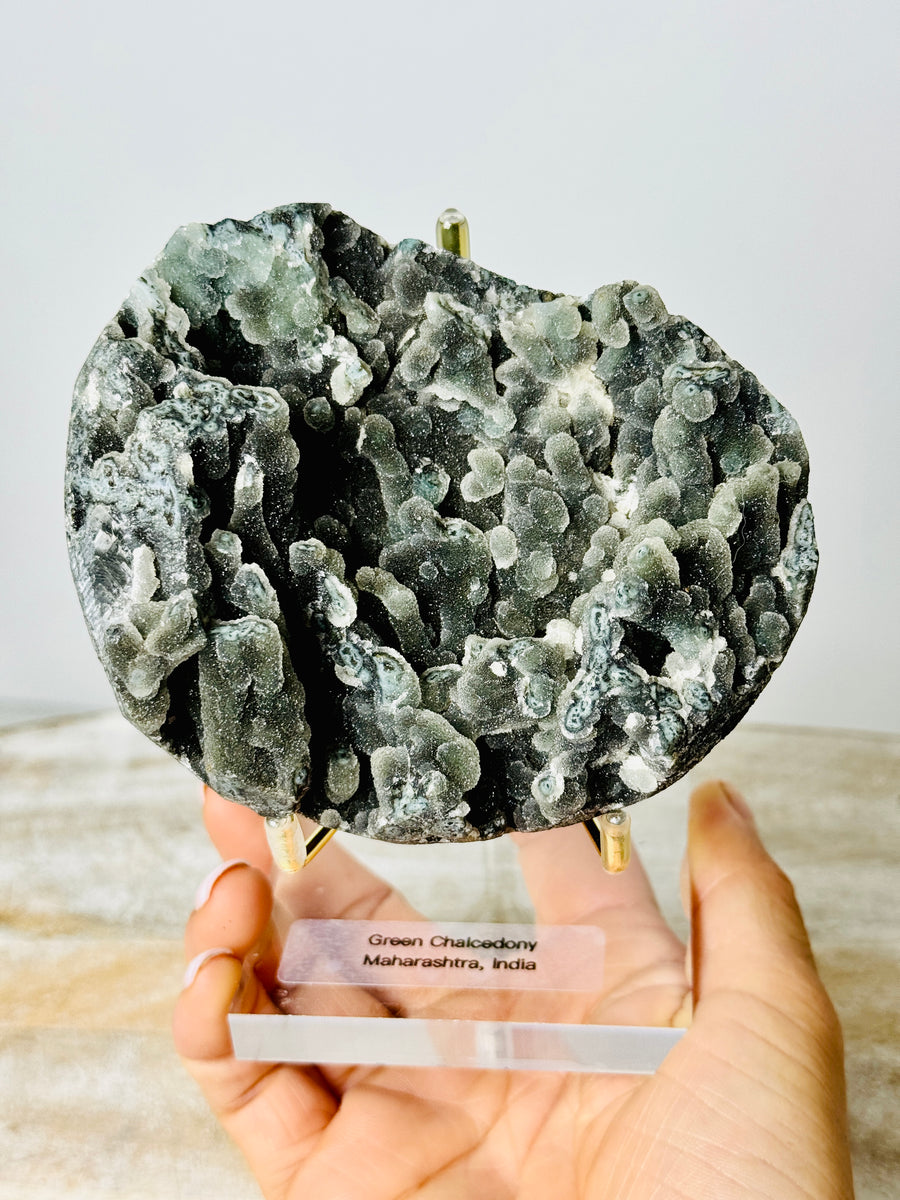 Green Chalcedony from Maharashtra, India