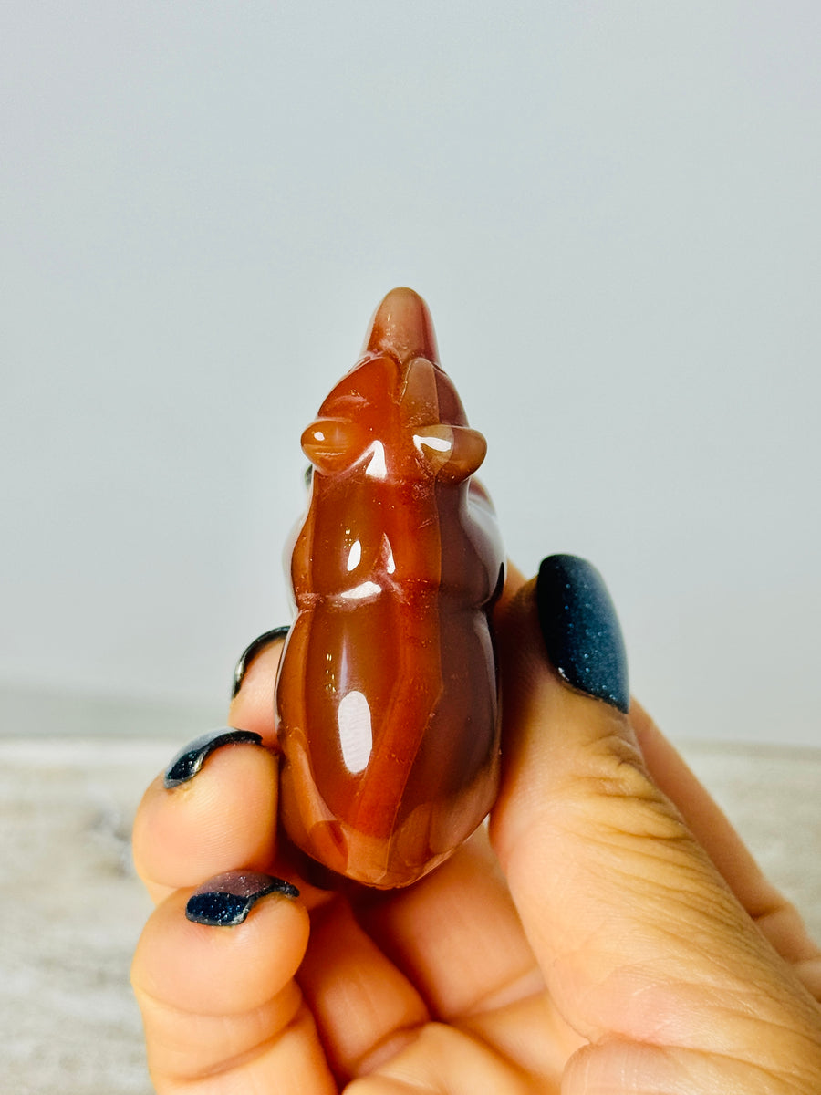 Carnelian Bear Carving
