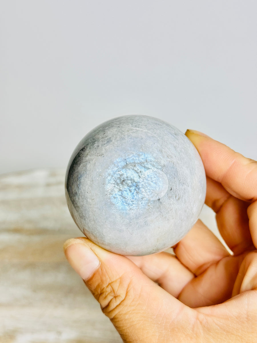 Tanzania Silver Moonstone Sphere