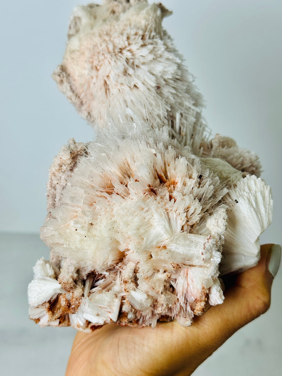 Scolecite with Pink Chalcedony