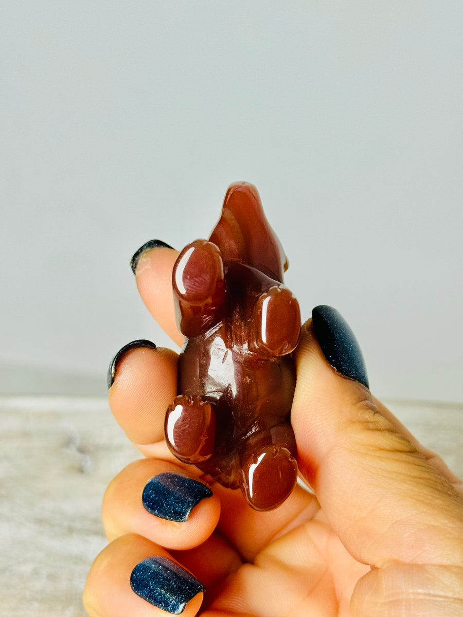 Carnelian Bear Carving